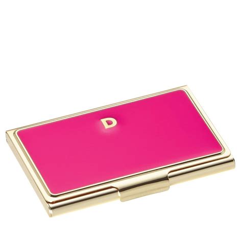 kate spade new york business card holder initial d stripes|kate spade credit card holder.